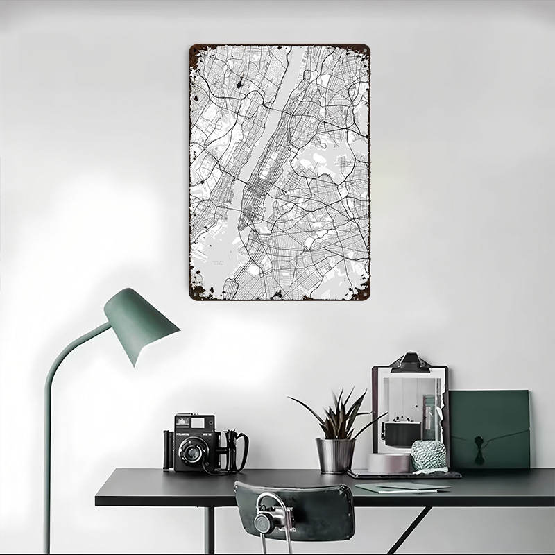 New York City Map Printing Pos - Retro Gaming York avaliação e preço