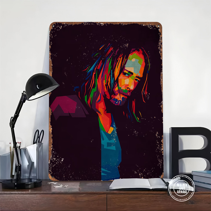Thom Yorke Metal Poster Custom - Retro Gaming York avaliação e preço