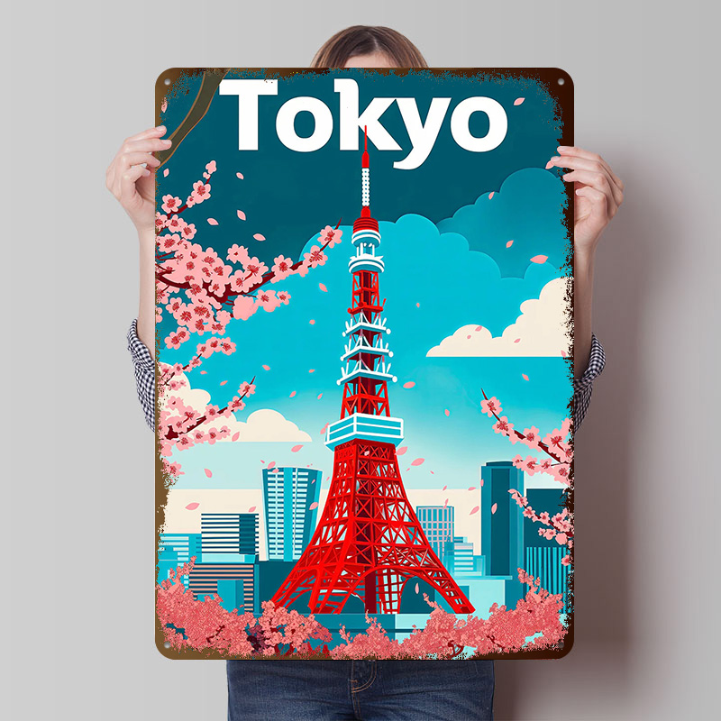 Tokyo Travel Tinplate Poster C - Retro Gaming Tokyo avaliação e preço
