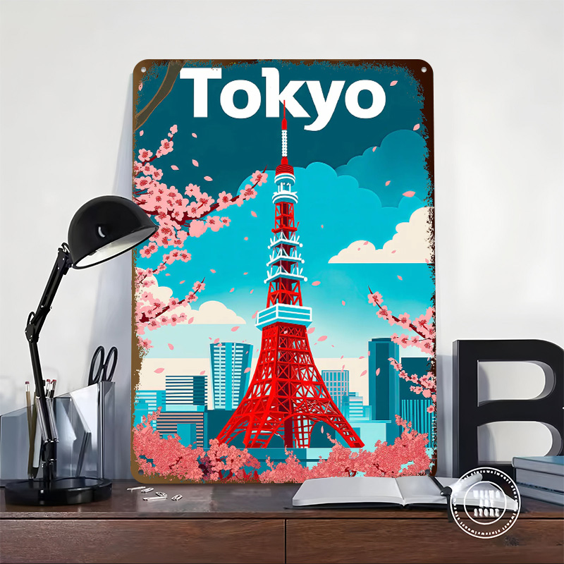 Tokyo Travel Tinplate Poster C - Retro Gaming Tokyo avaliação e preço