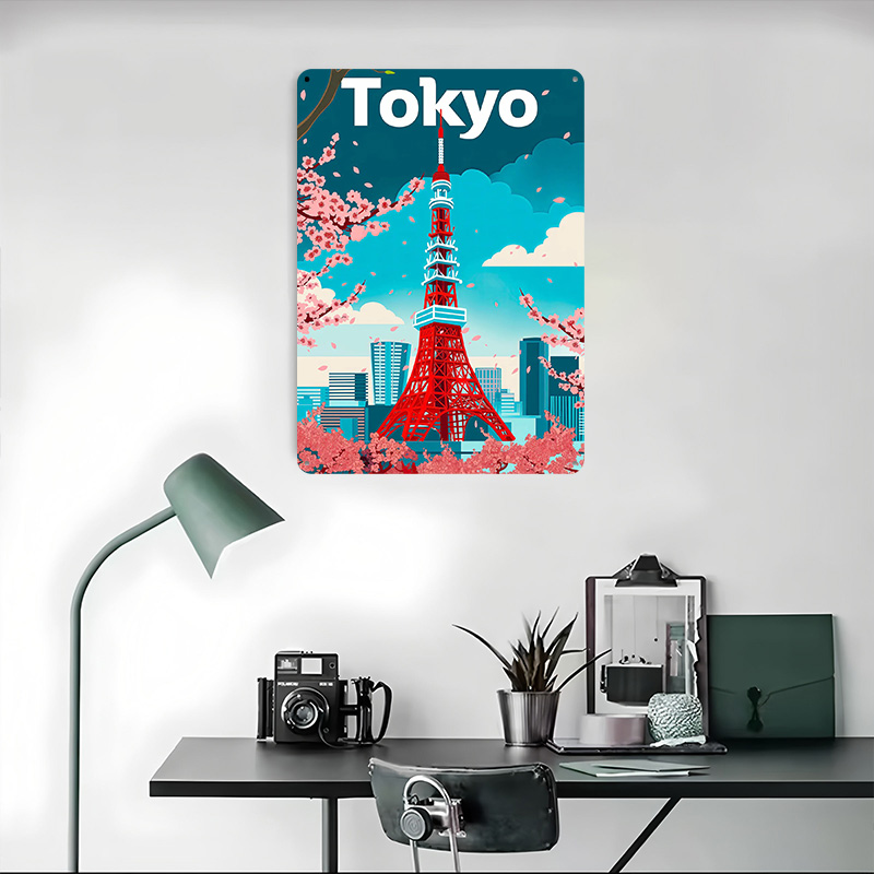 Tokyo Travel Tinplate Poster C - Retro Gaming Tokyo avaliação e preço