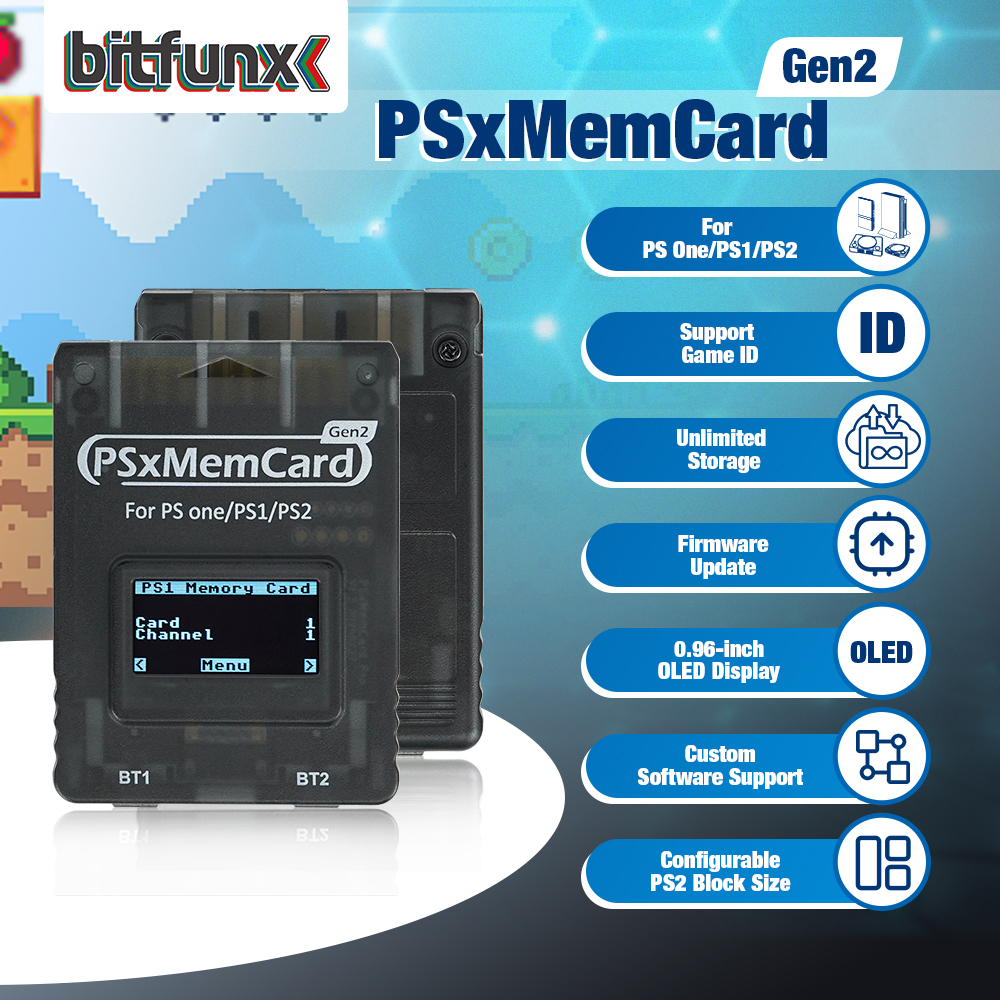 Bitfunx PSxMemCard Gen2 Store  - Retro Gaming Monitor avaliação e preço