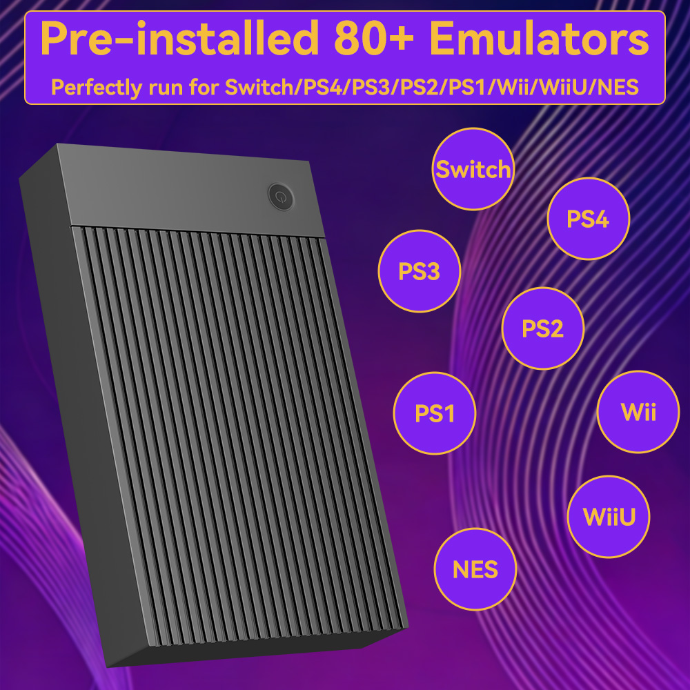 Portable 4TB Gaming HDD with 5 - Retro Gaming Emulator Console avaliação e preço