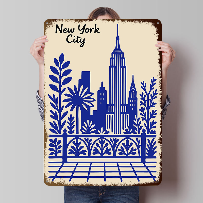 New York City Blue Poster Cust - Retro Gaming York avaliação e preço