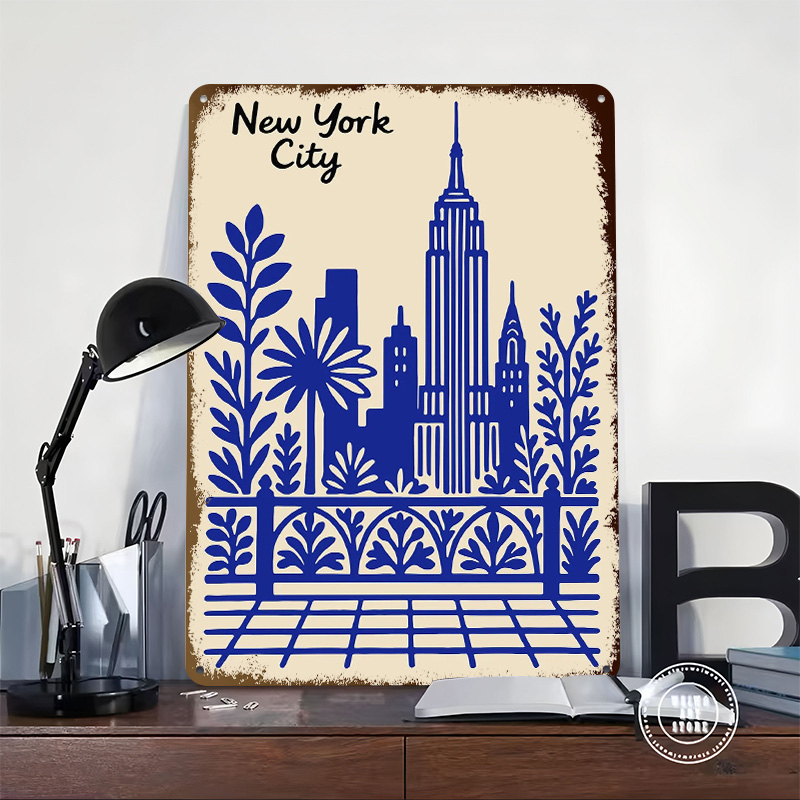 New York City Blue Poster Cust - Retro Gaming York avaliação e preço