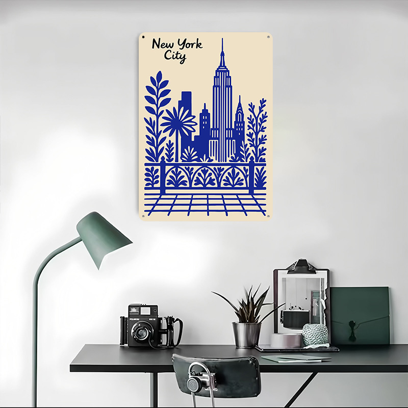 New York City Blue Poster Cust - Retro Gaming York avaliação e preço