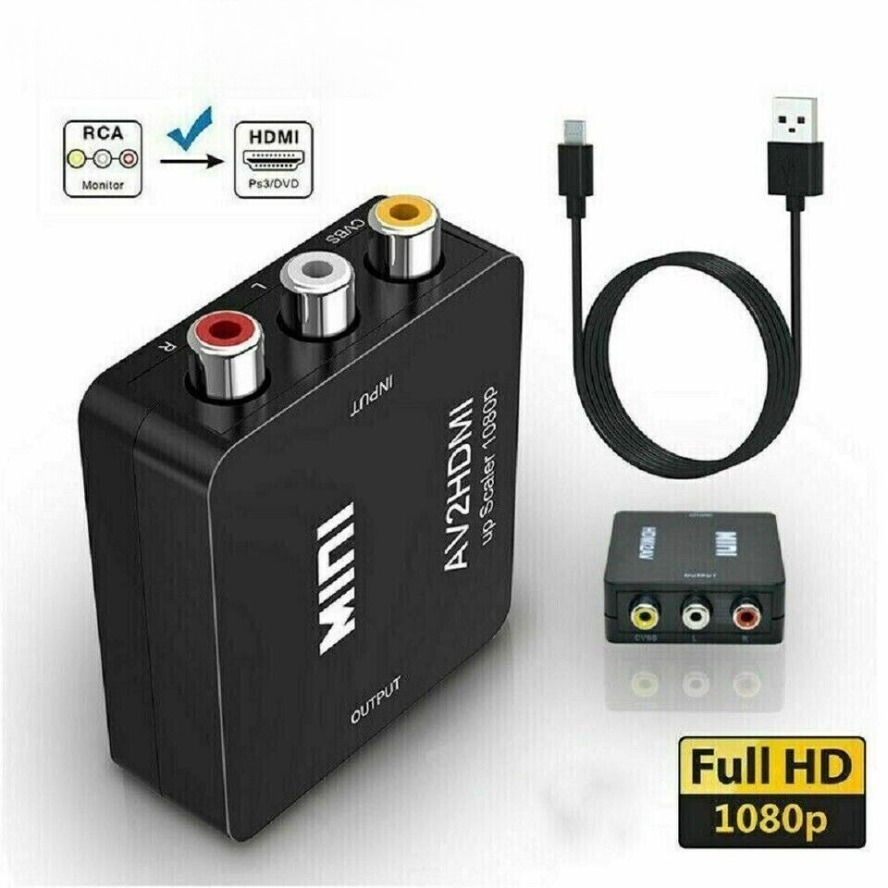 AV TO HDMI-compatible Adapter  - Composite Rca Cable avaliação e preço