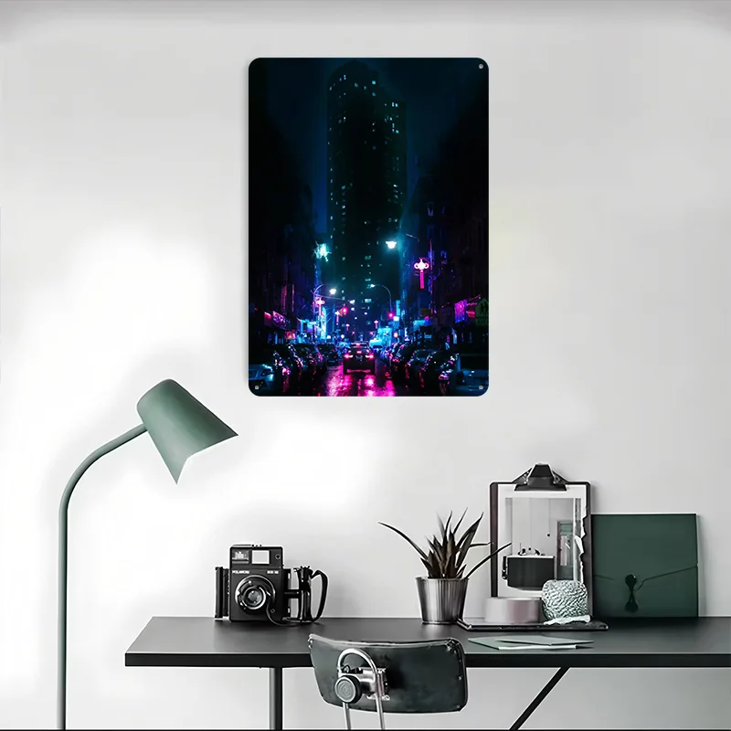 New York Alley Metal Poster Cu - Retro Gaming York avaliação e preço