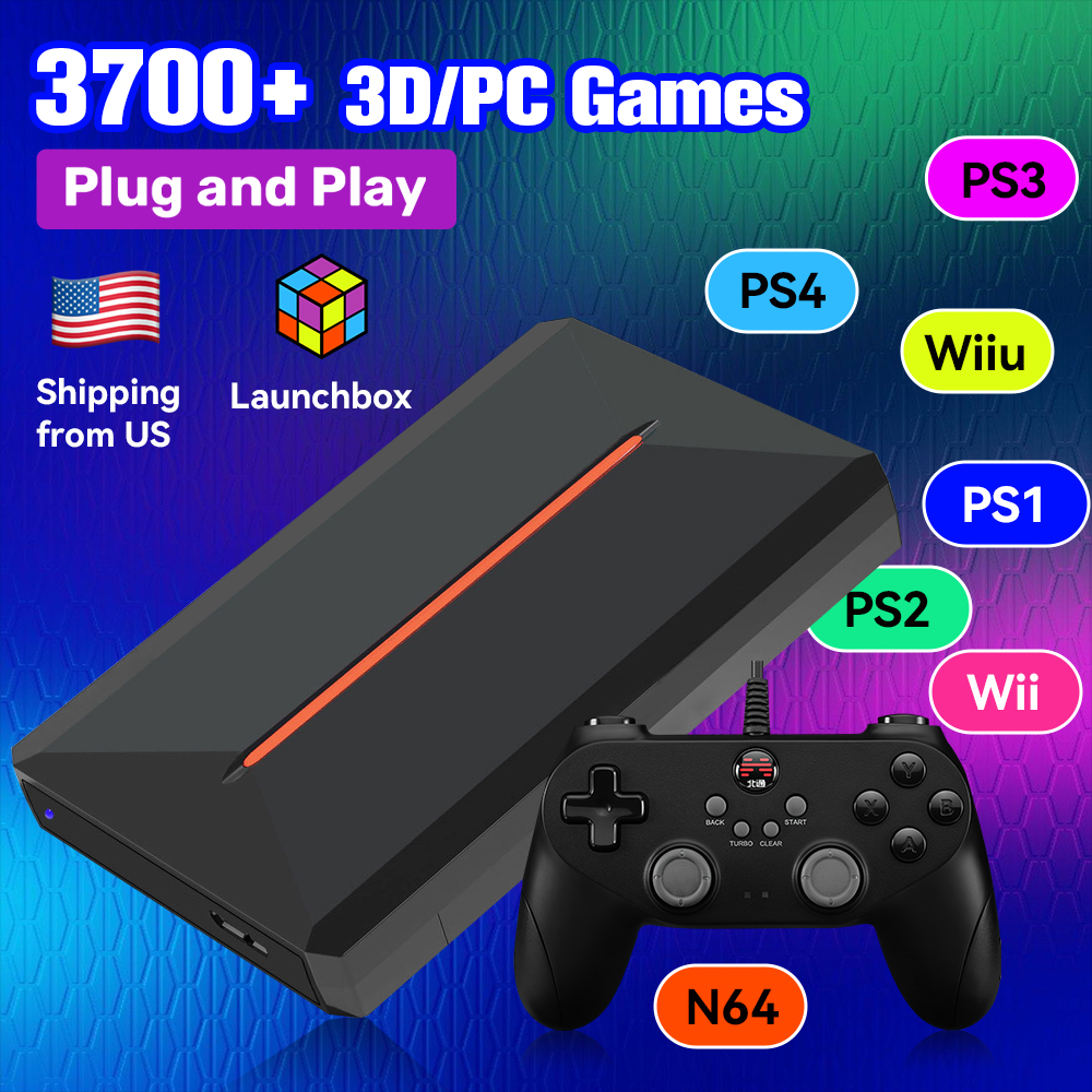 Launchbox OS 500GB Portable Ga - Retro Gaming Emulator Console avaliação e preço