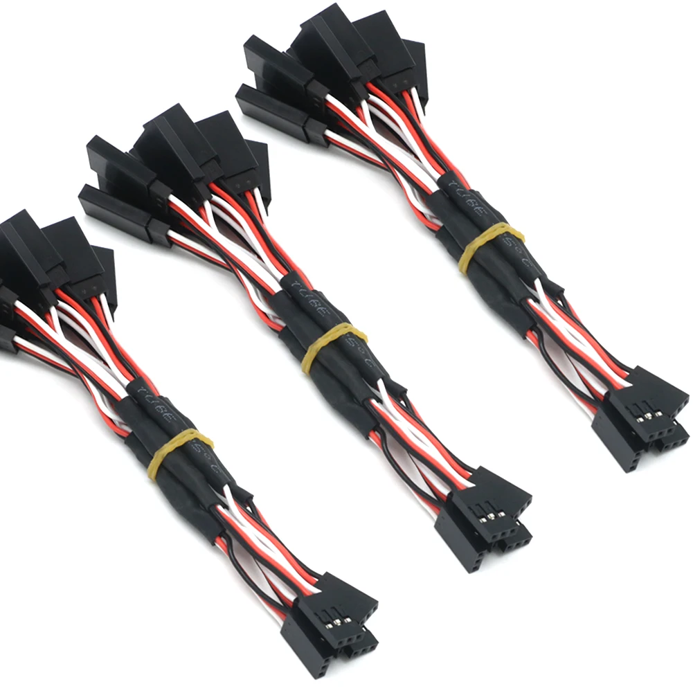 5PCS 100/150/200/300/500mm RC  - Controller Extension Cord avaliação e preço