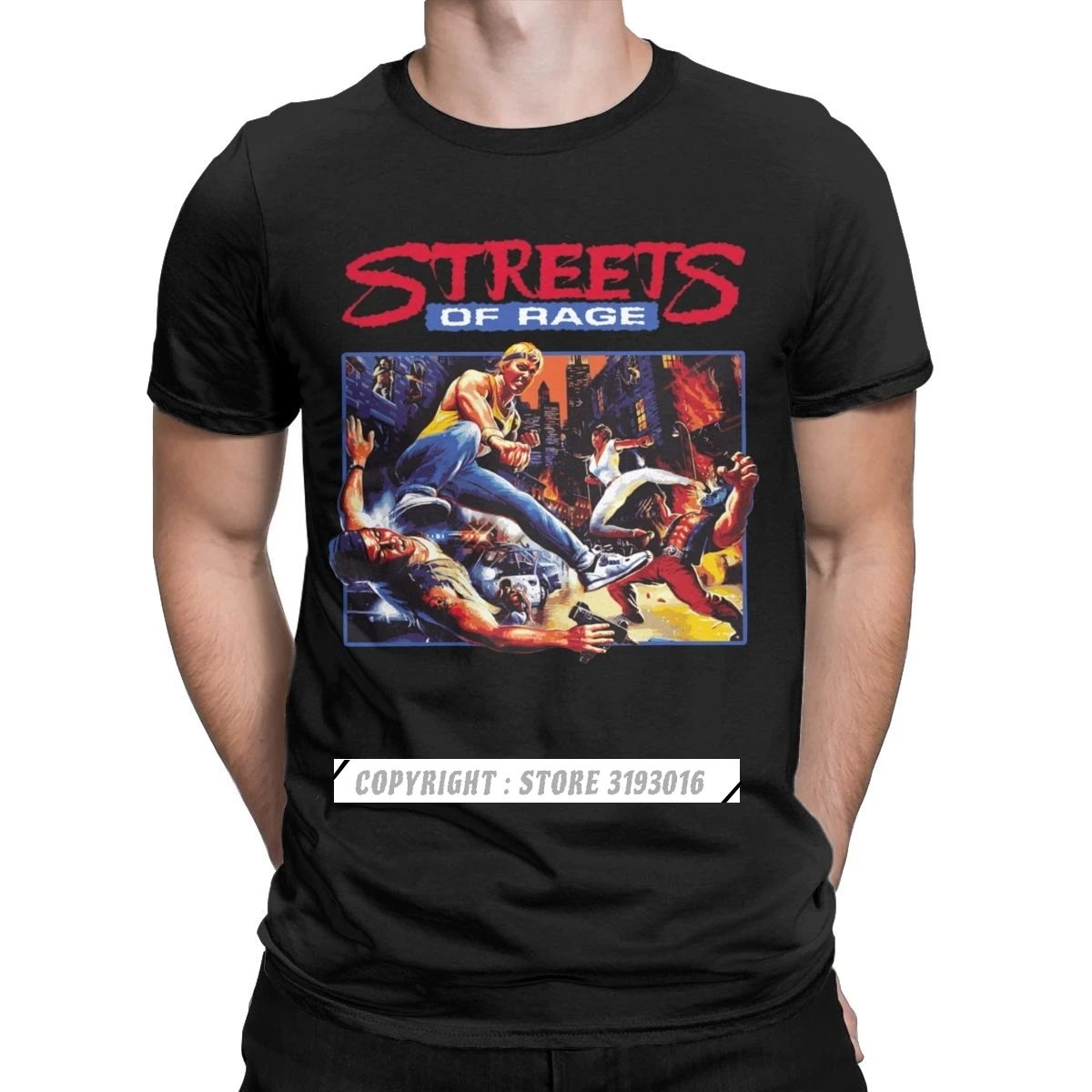 Men Streets Of Rage T Shirts R - Retro Gaming T Shirts avaliação e preço