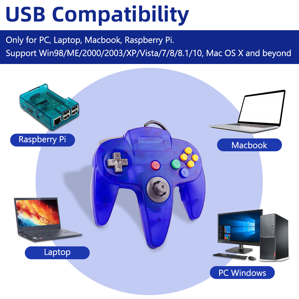 N64 Controller Classic USB Wir - Retro Gaming Emulator Console avaliação e preço
