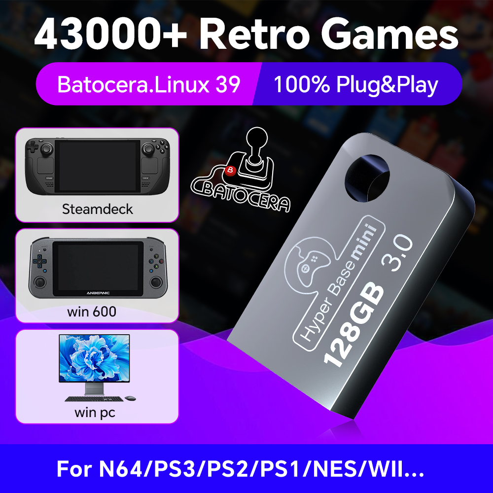 Batocera 128G USB Flash Drive  - Retro Gaming Batocera avaliação e preço