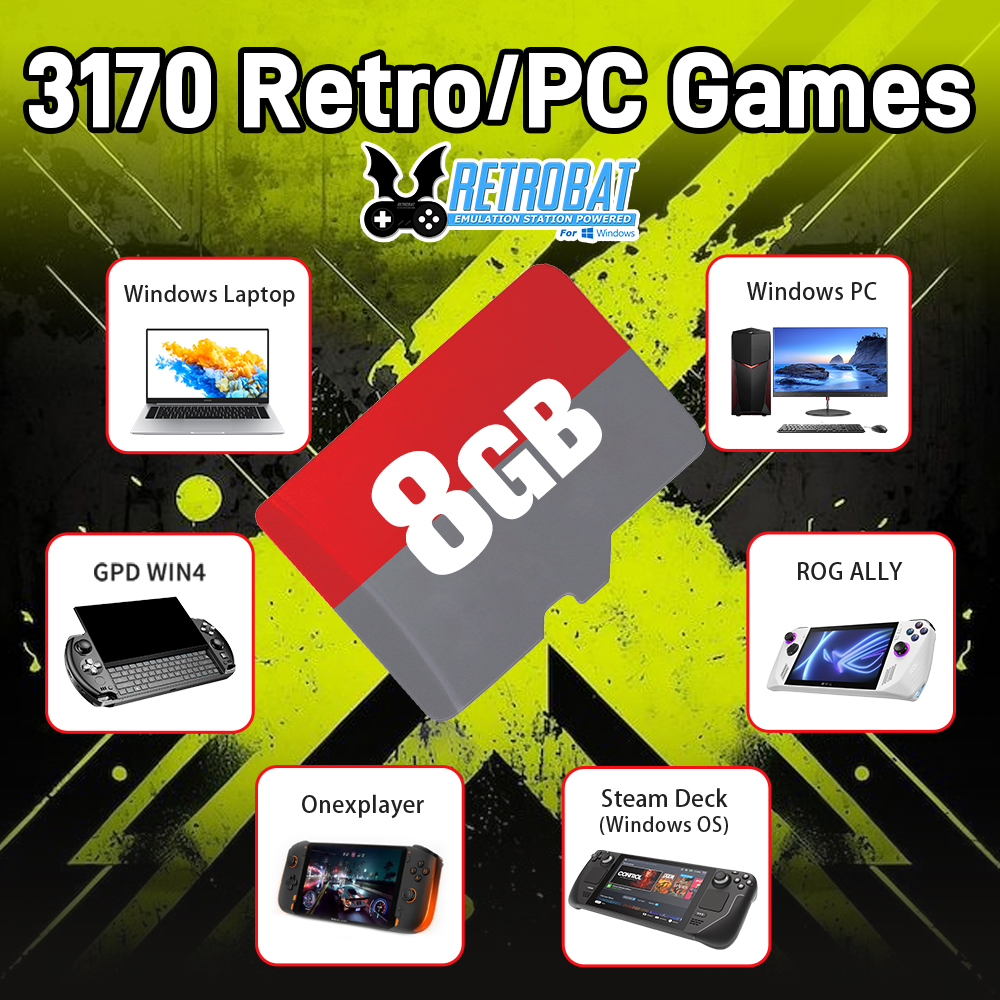 8GB Game TF Card with 3170 Ret - Retro Gaming Batocera avaliação e preço