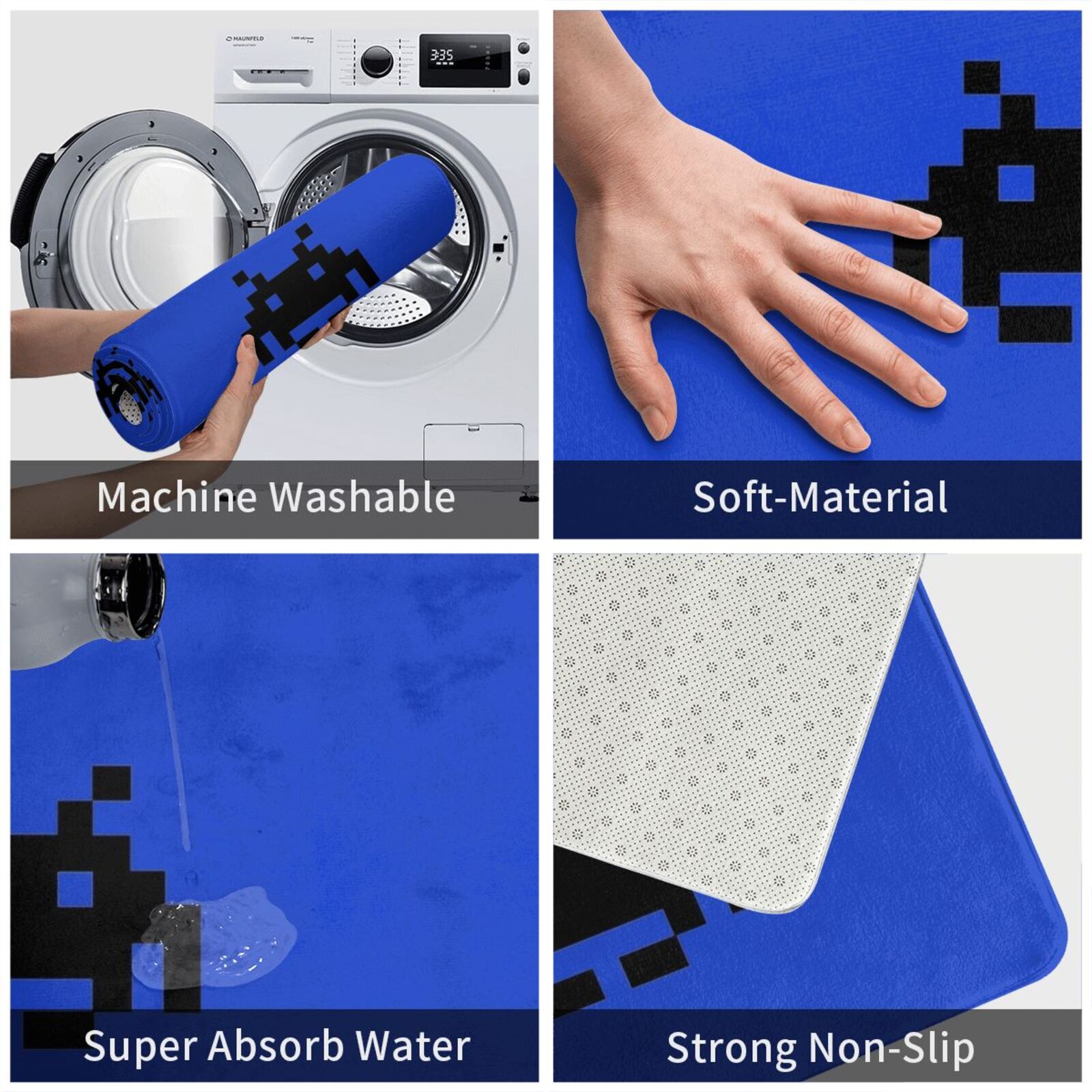 Space Invader Carpet Mat Rug C - Retro Gaming Space avaliação e preço