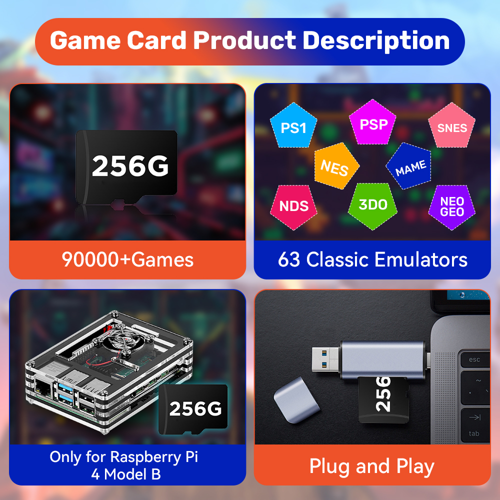 TF Memory Card for Raspberry P - Retro Gaming Raspberry Pi 4 avaliação e preço