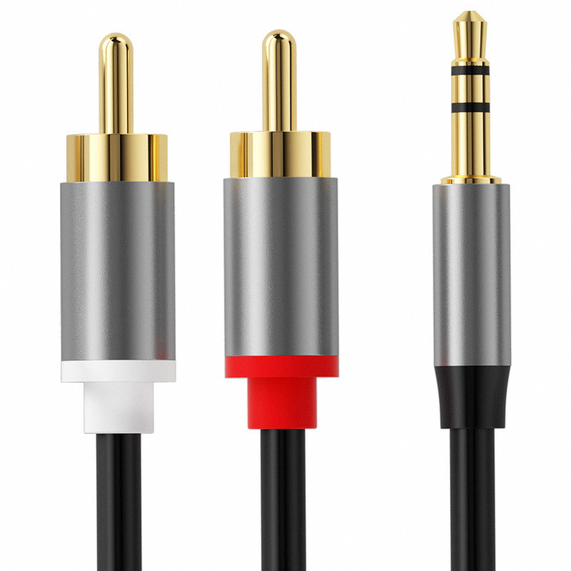 3.5 mm To 2RCA Double Lotus Au - Composite Rca Cable avaliação e preço