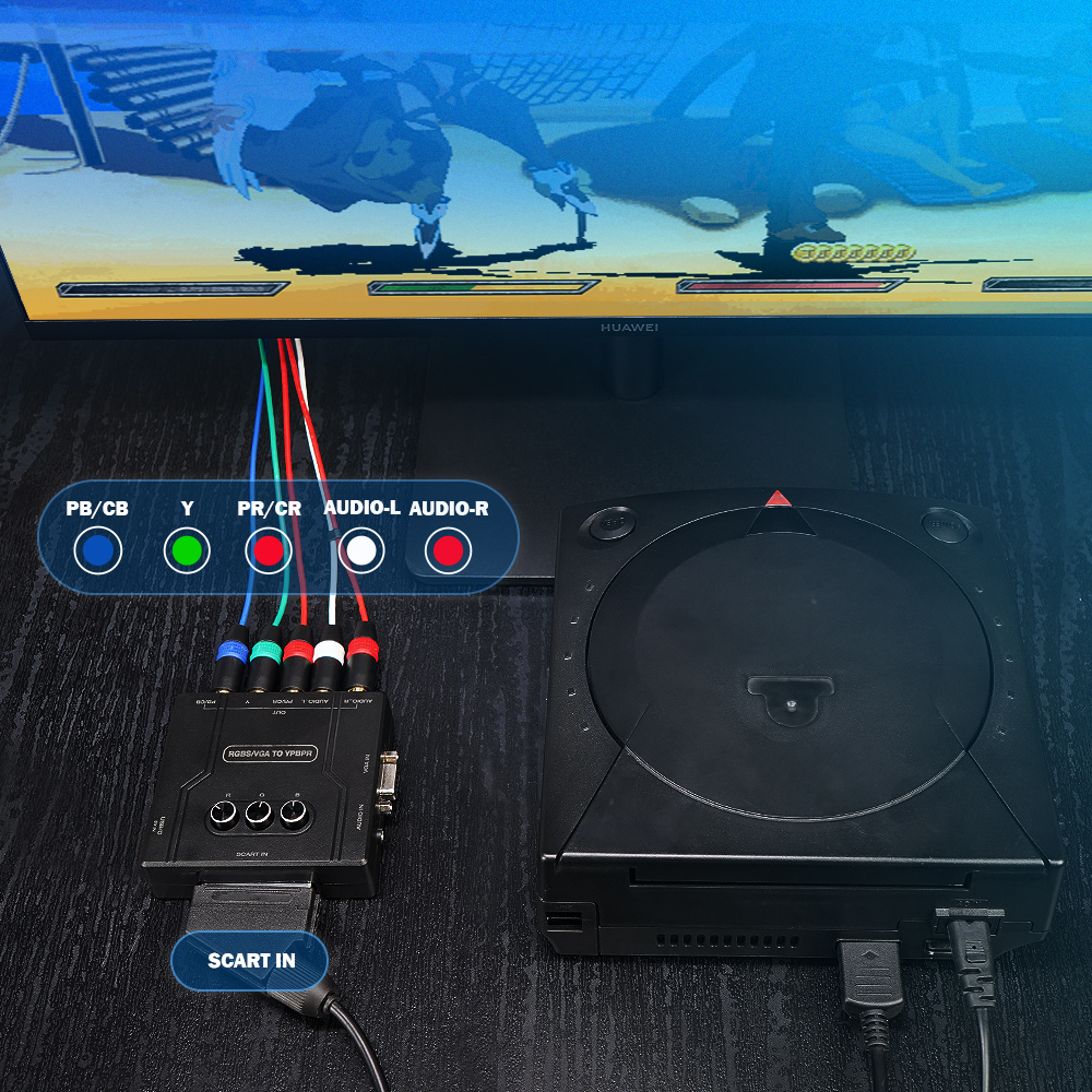 RGBS VGA to YPBPR Component Co - Retro Gaming Nostalgia avaliação e preço